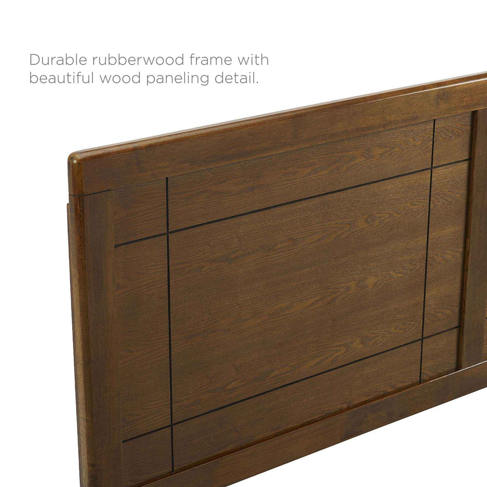 Marlee Wood Full Platform Bed With Splayed Legs