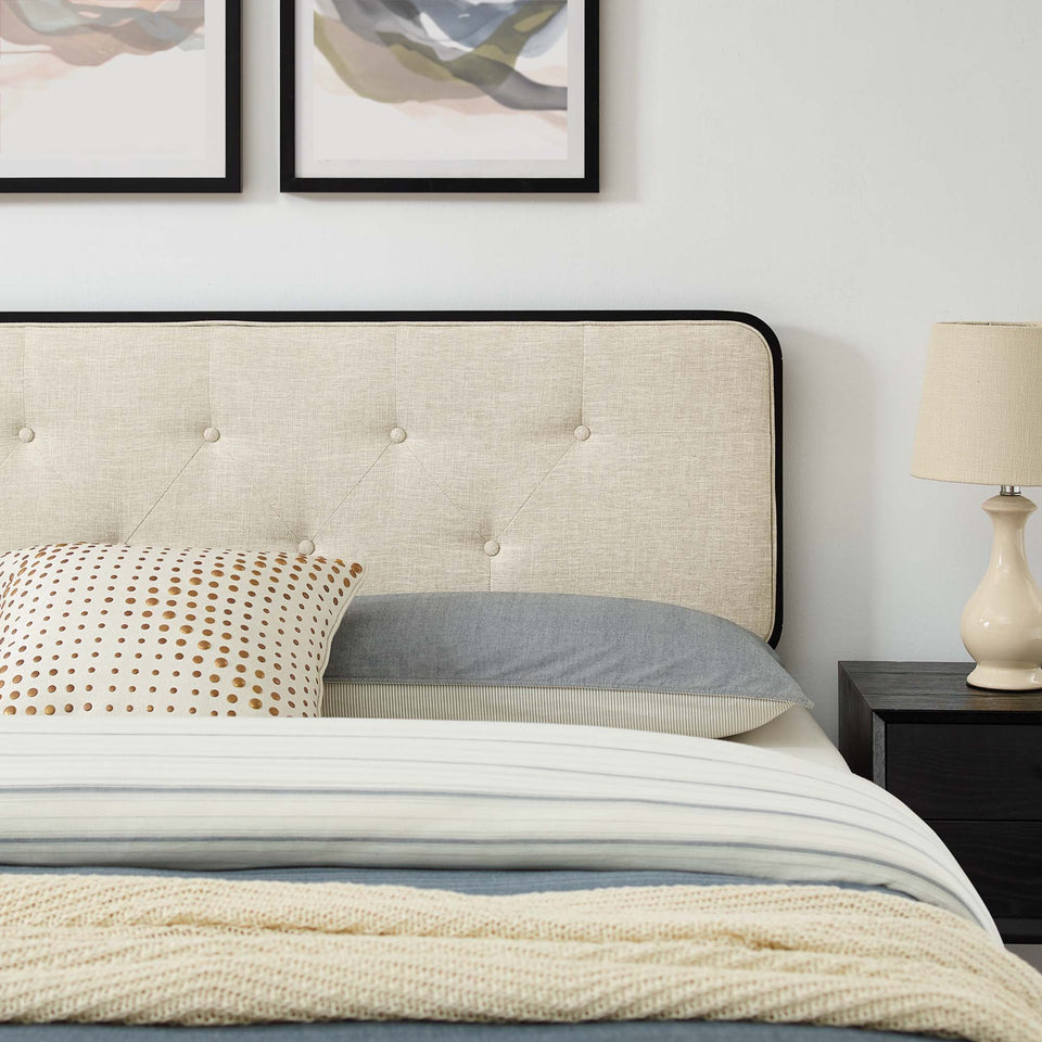 Bridgette Wood King Platform Bed With Splayed Legs by Modway