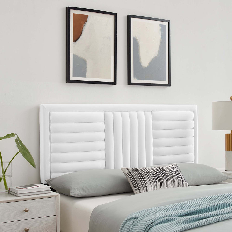 Believe Channel Tufted Performance Velvet King/California King Headboard by Modway