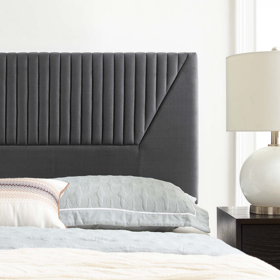 Patience Channel Tufted Performance Velvet Headboard by Modway