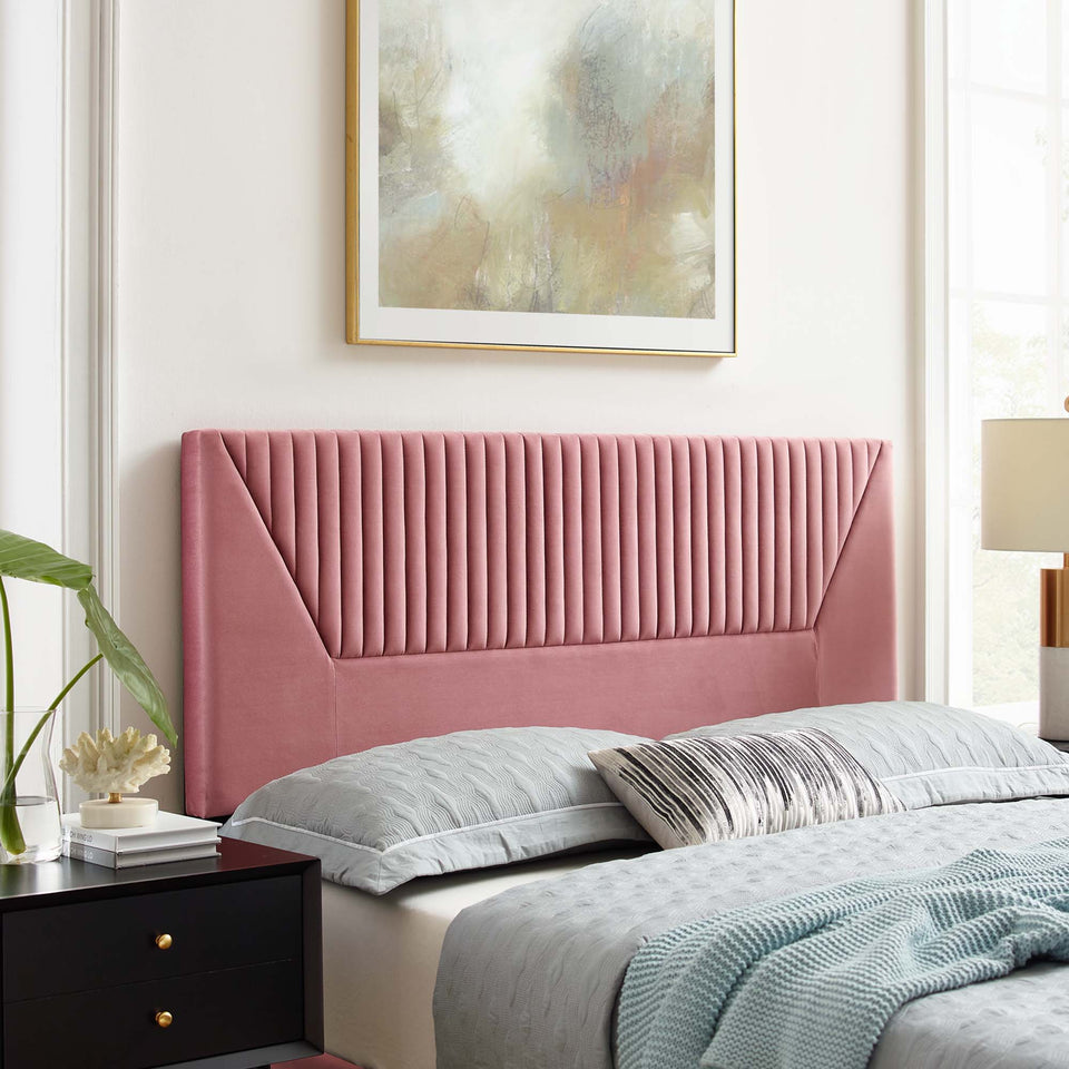 Patience Channel Tufted Performance Velvet Headboard by Modway