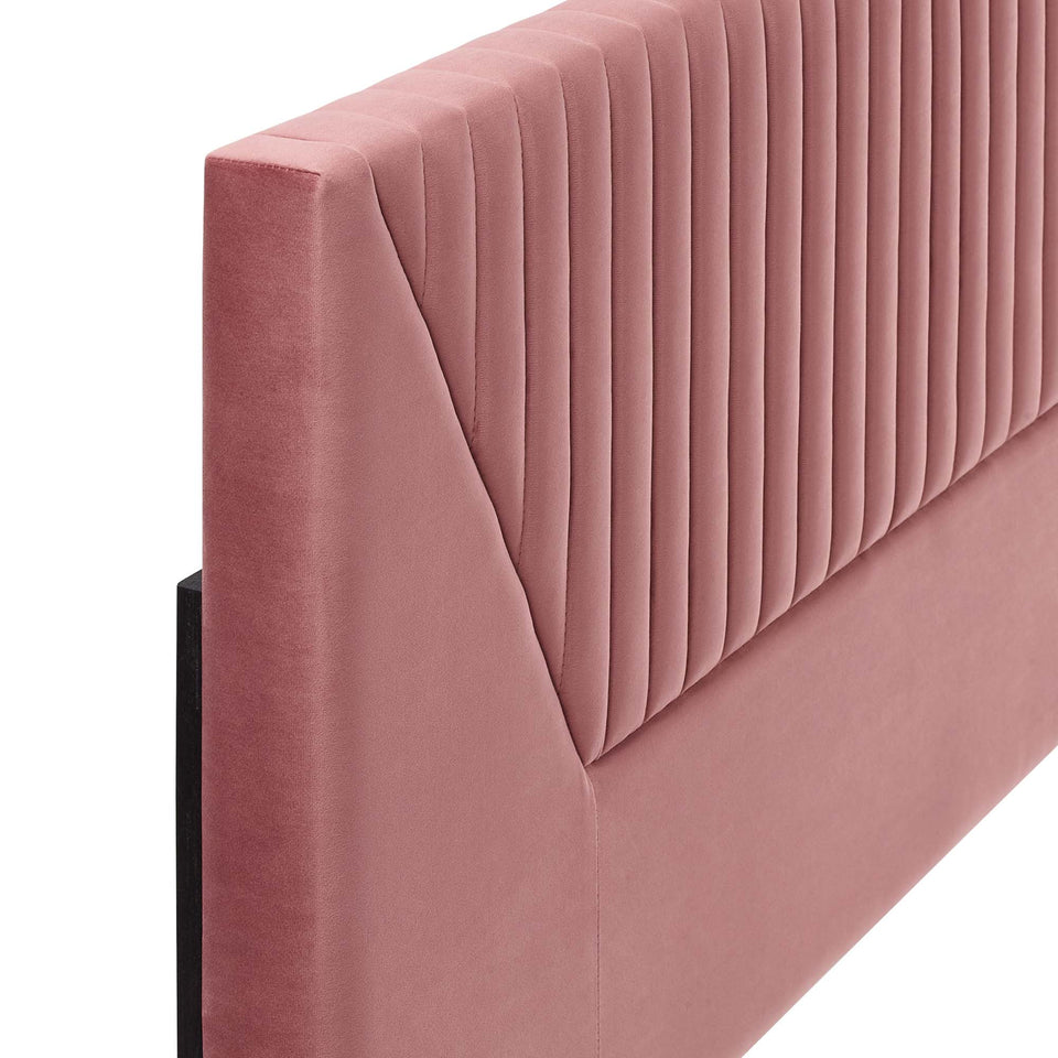 Patience Channel Tufted Performance Velvet Headboard by Modway