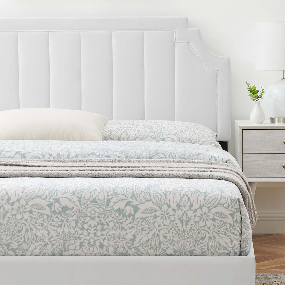 Sienna Performance Velvet Queen Platform Bed by Modway