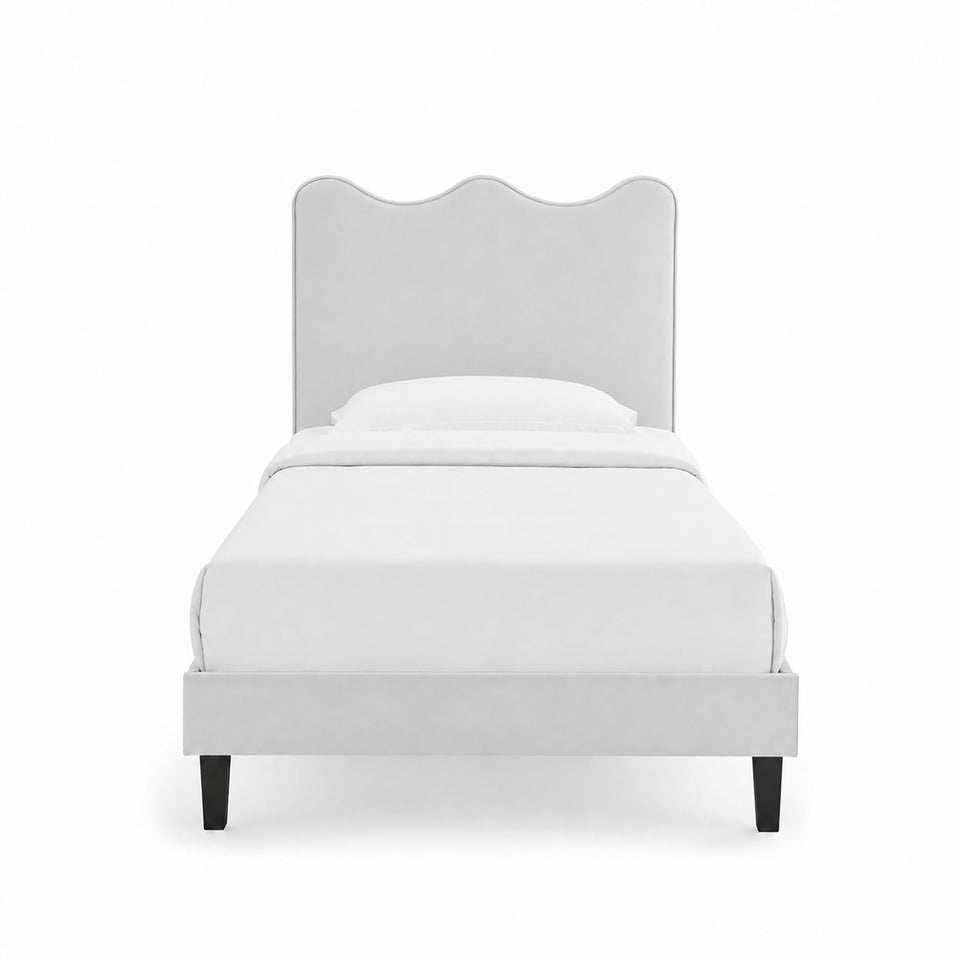 Current Performance Velvet Twin Platform Bed by Modway