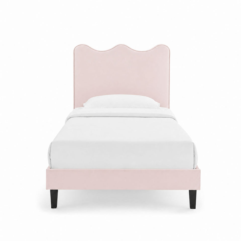 Current Performance Velvet Twin Platform Bed by Modway