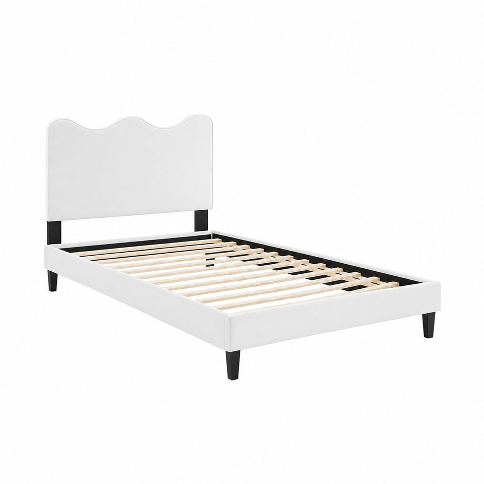 Current Performance Velvet Twin Platform Bed by Modway