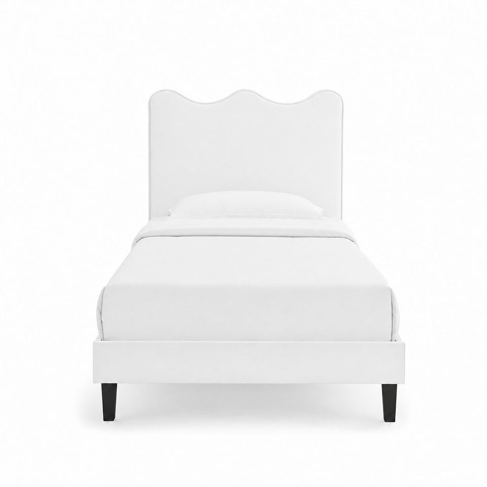 Current Performance Velvet Twin Platform Bed by Modway