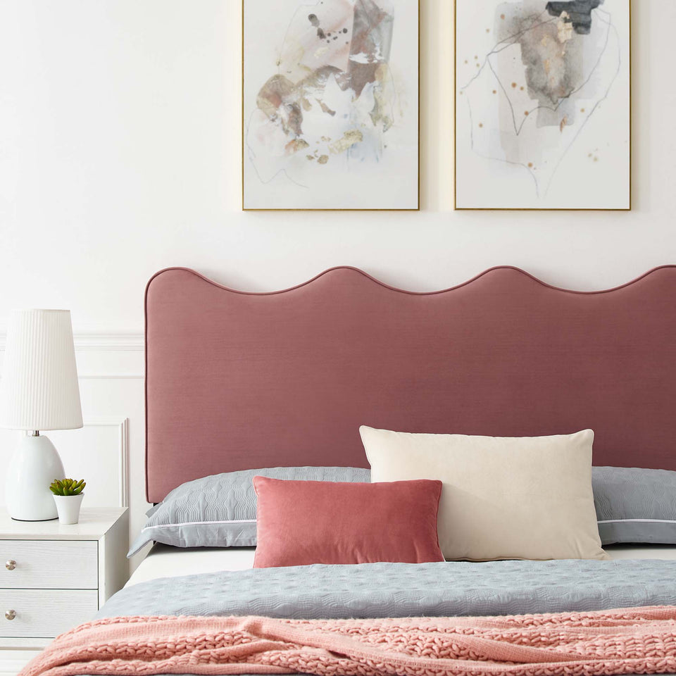 Current Performance Velvet Queen Platform Bed by Modway