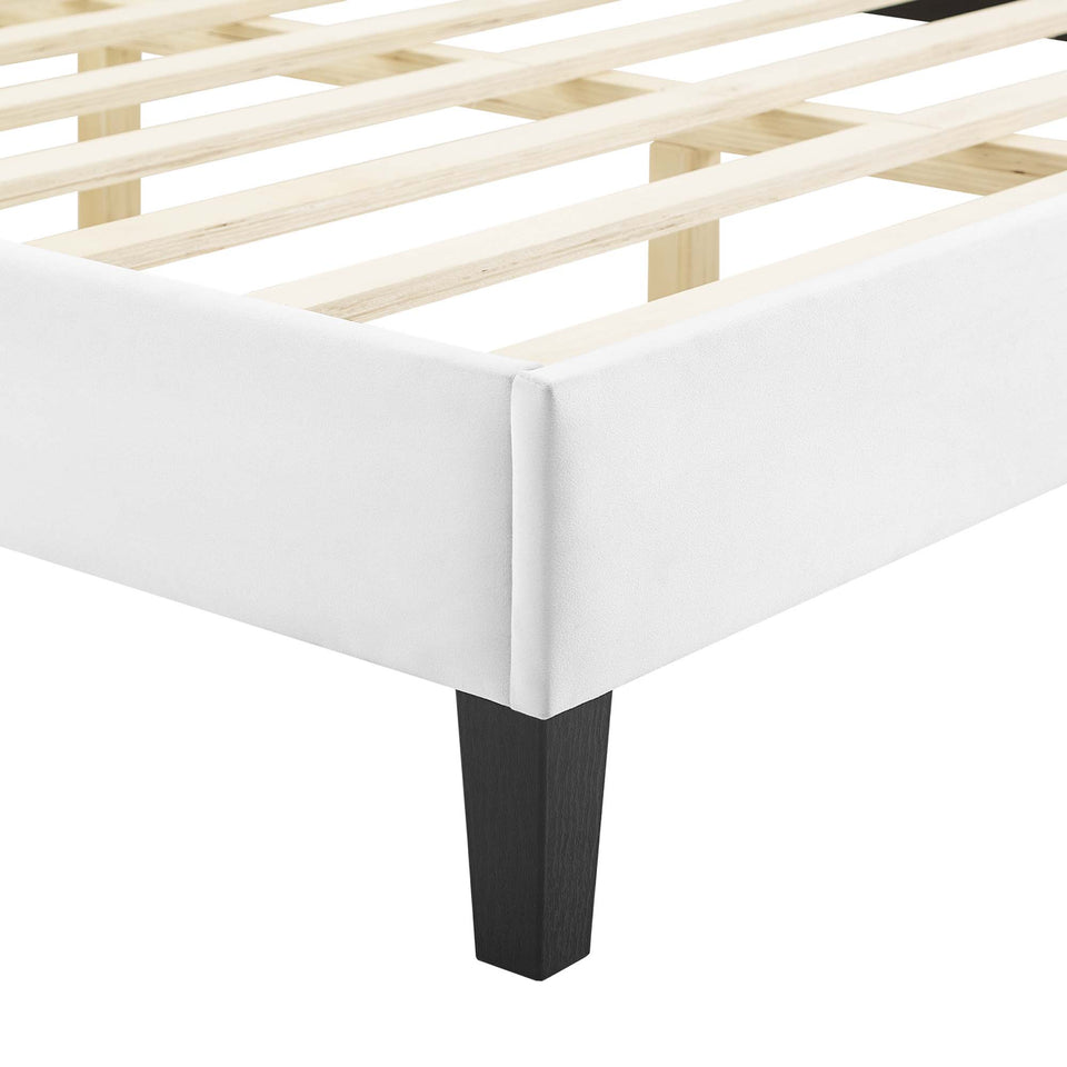 Current Performance Velvet Queen Platform Bed by Modway