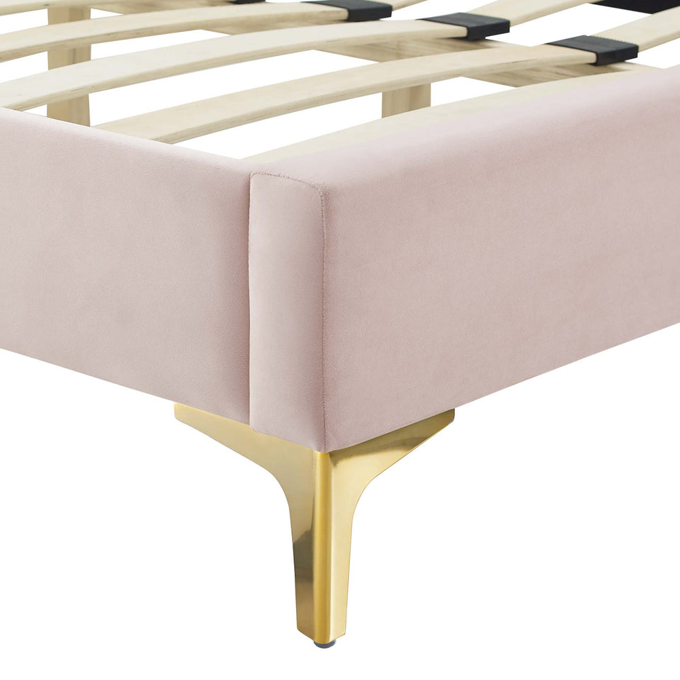Gwyneth Tufted Performance Velvet Queen Platform Bed by Modway