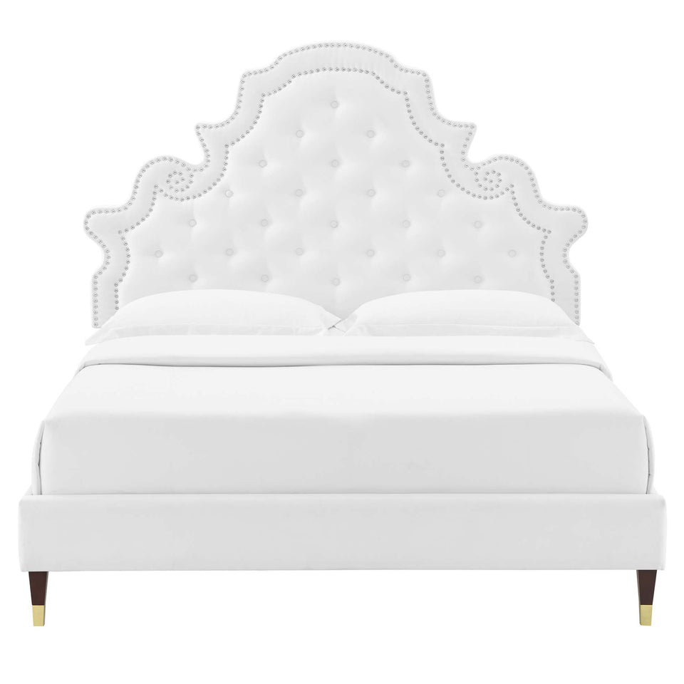 Gwyneth Tufted Performance Velvet Full Platform Bed by Modway