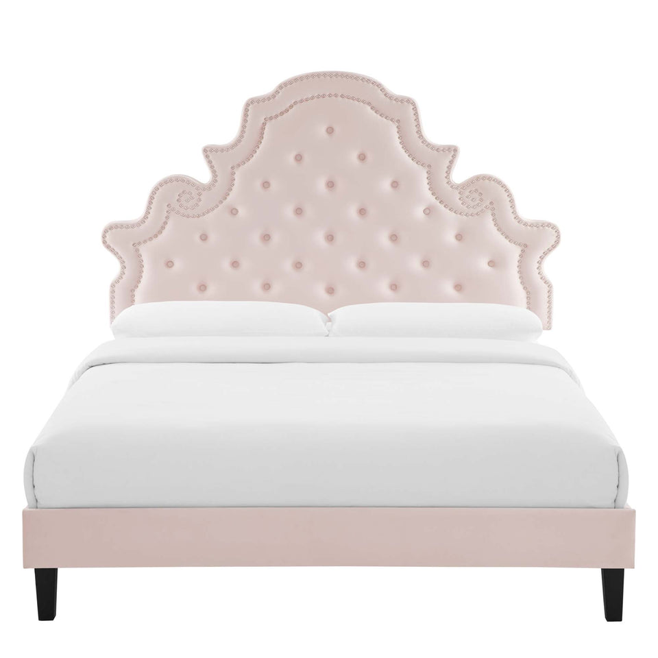 Gwyneth Tufted Performance Velvet Full Platform Bed by Modway