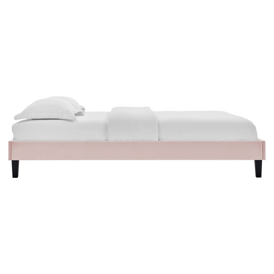 Amber Performance Velvet Queen Platform Bed by Modway