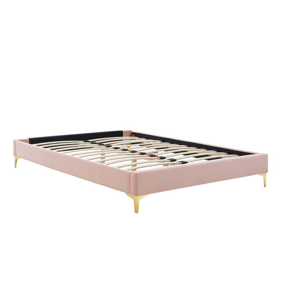 Amber Tufted Performance Velvet Twin Platform Bed by Modway