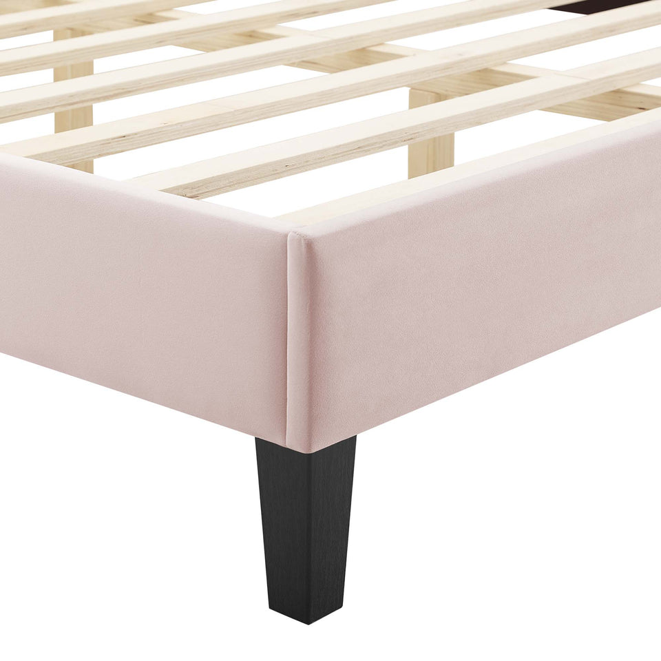 Amber Performance Velvet Twin Platform Bed by Modway
