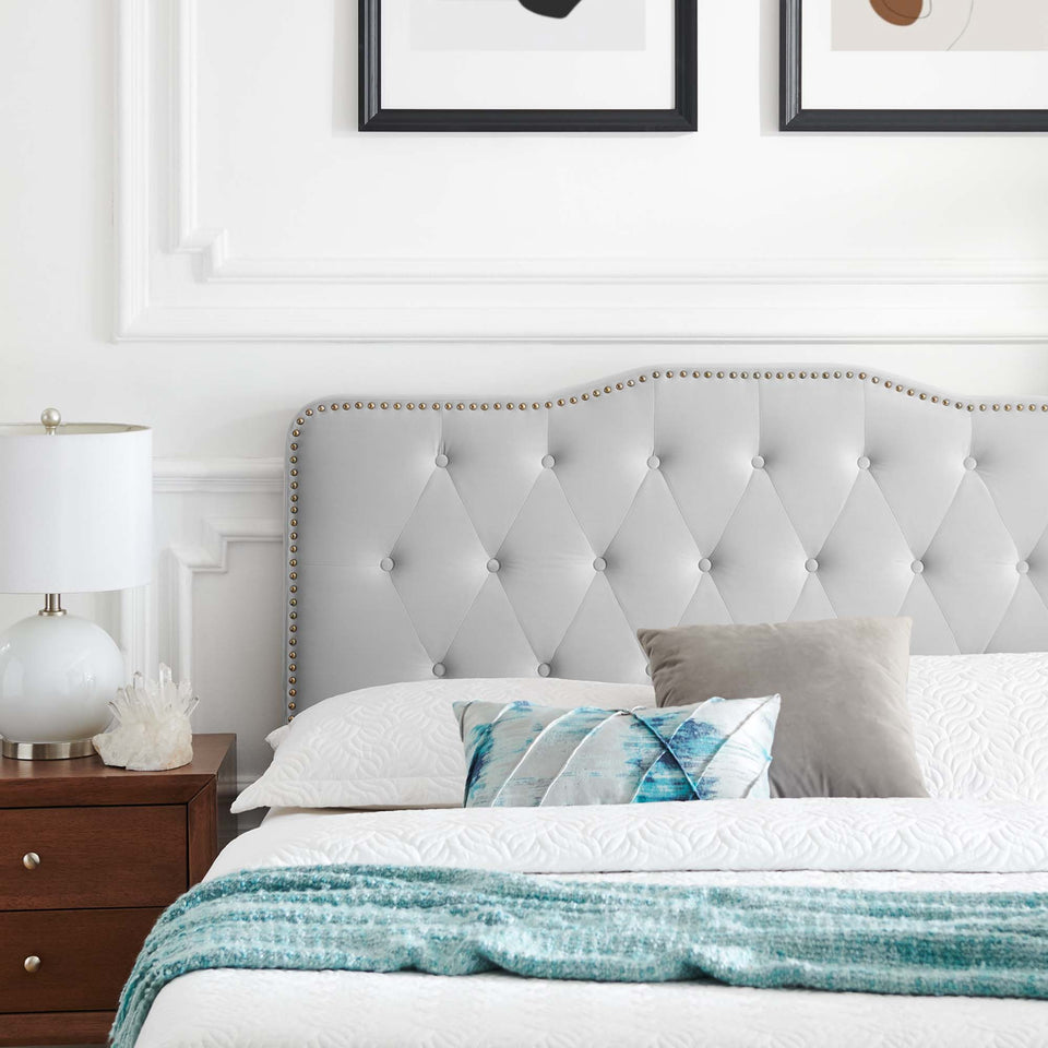 Amber Tufted Performance Velvet King Platform Bed by Modway