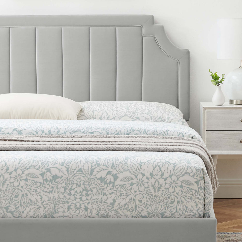 Sienna Performance Velvet Twin Platform Bed by Modway