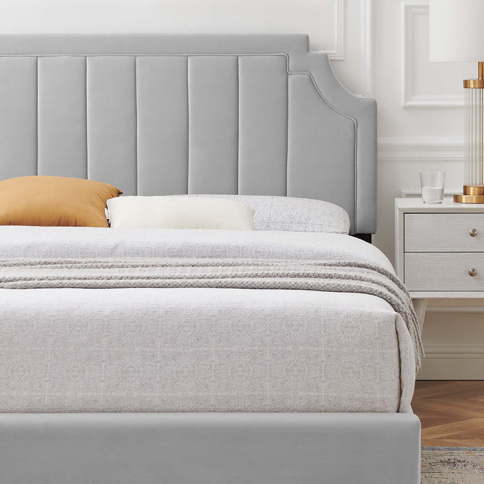 Sienna Performance Velvet Full Platform Bed by Modway