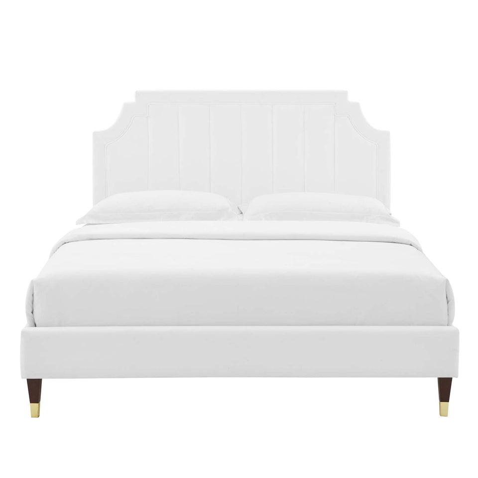 Sienna Performance Velvet Full Platform Bed by Modway