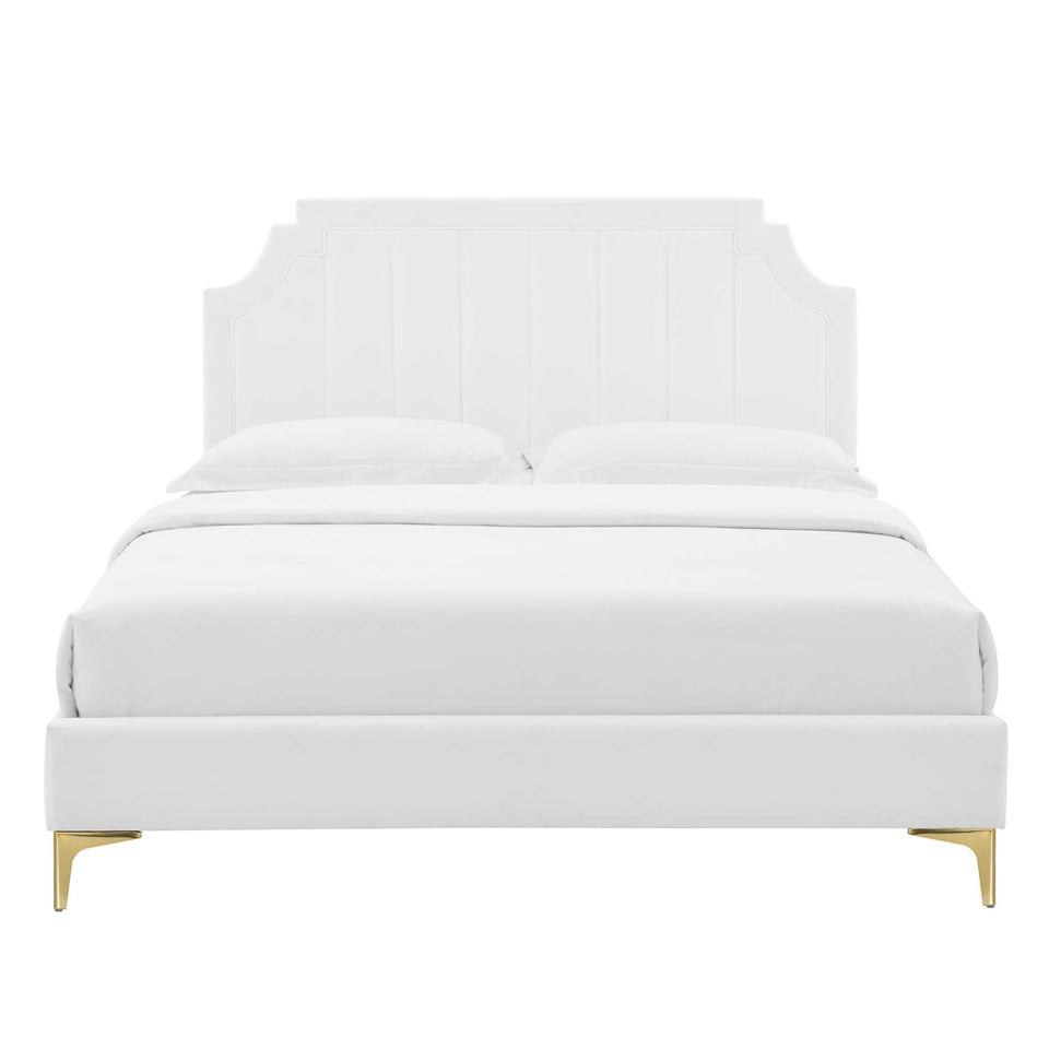 Sienna Performance Velvet King Platform Bed by Modway
