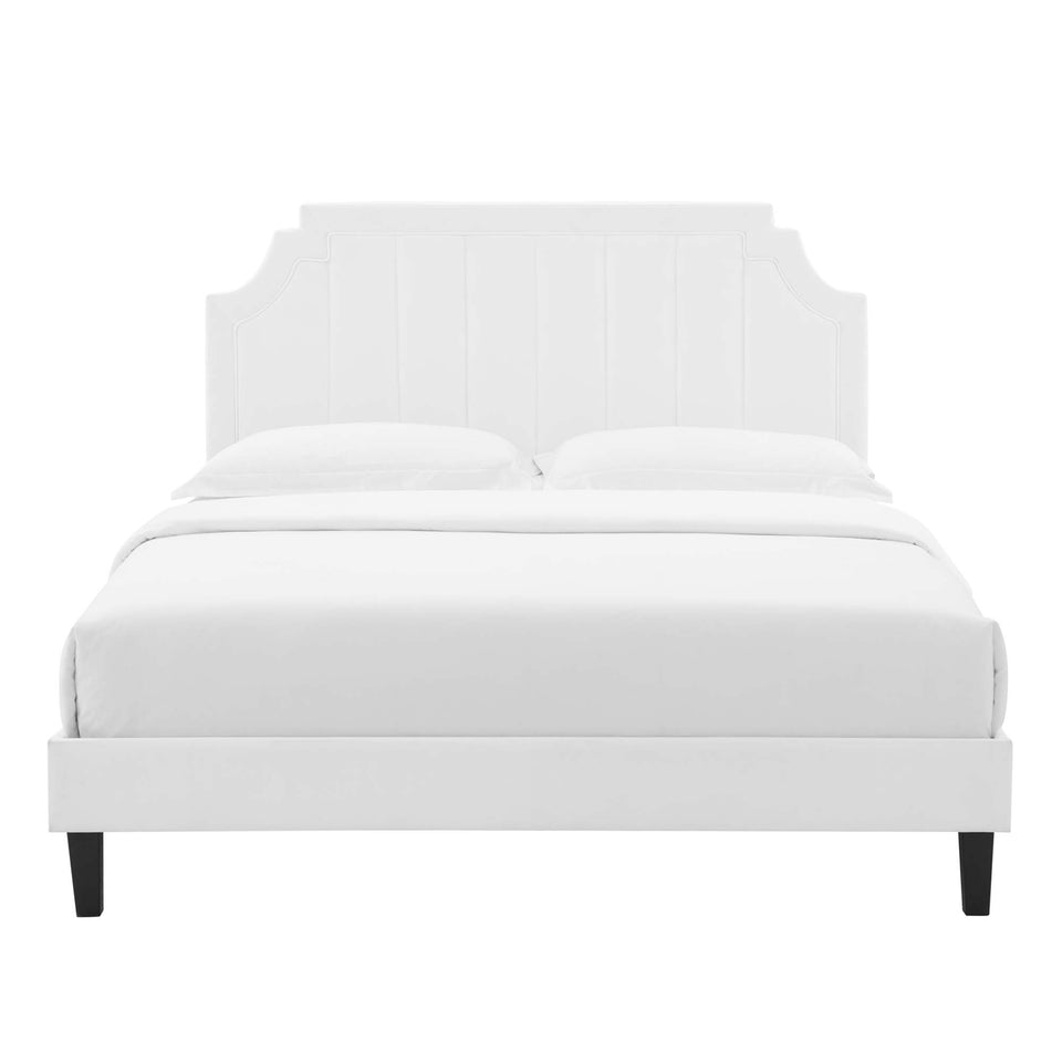 Sienna Performance Velvet King Platform Bed by Modway