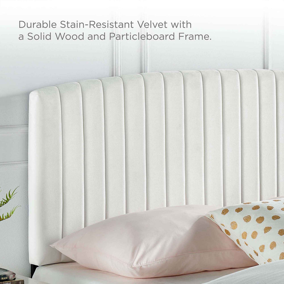 Alessi Performance Velvet Twin Platform Bed by Modway