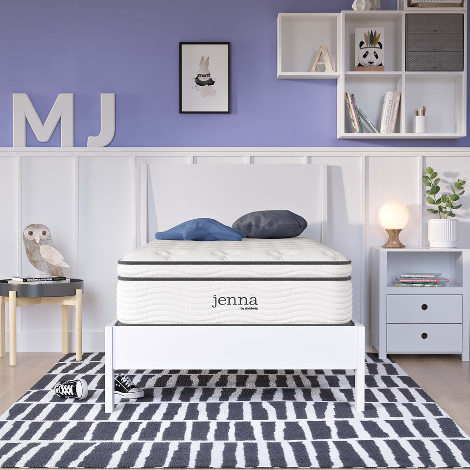 Jenna 12" Innerspring and Foam Twin Mattress by Modway