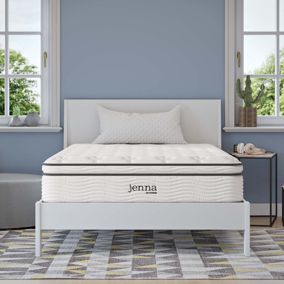 Jenna 12" Innerspring and Foam Full Mattress by Modway