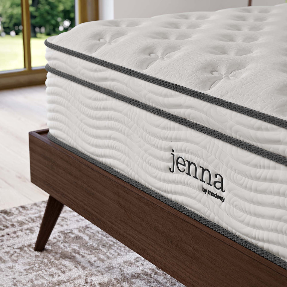 Jenna 12" Innerspring and Foam Queen Mattress by Modway