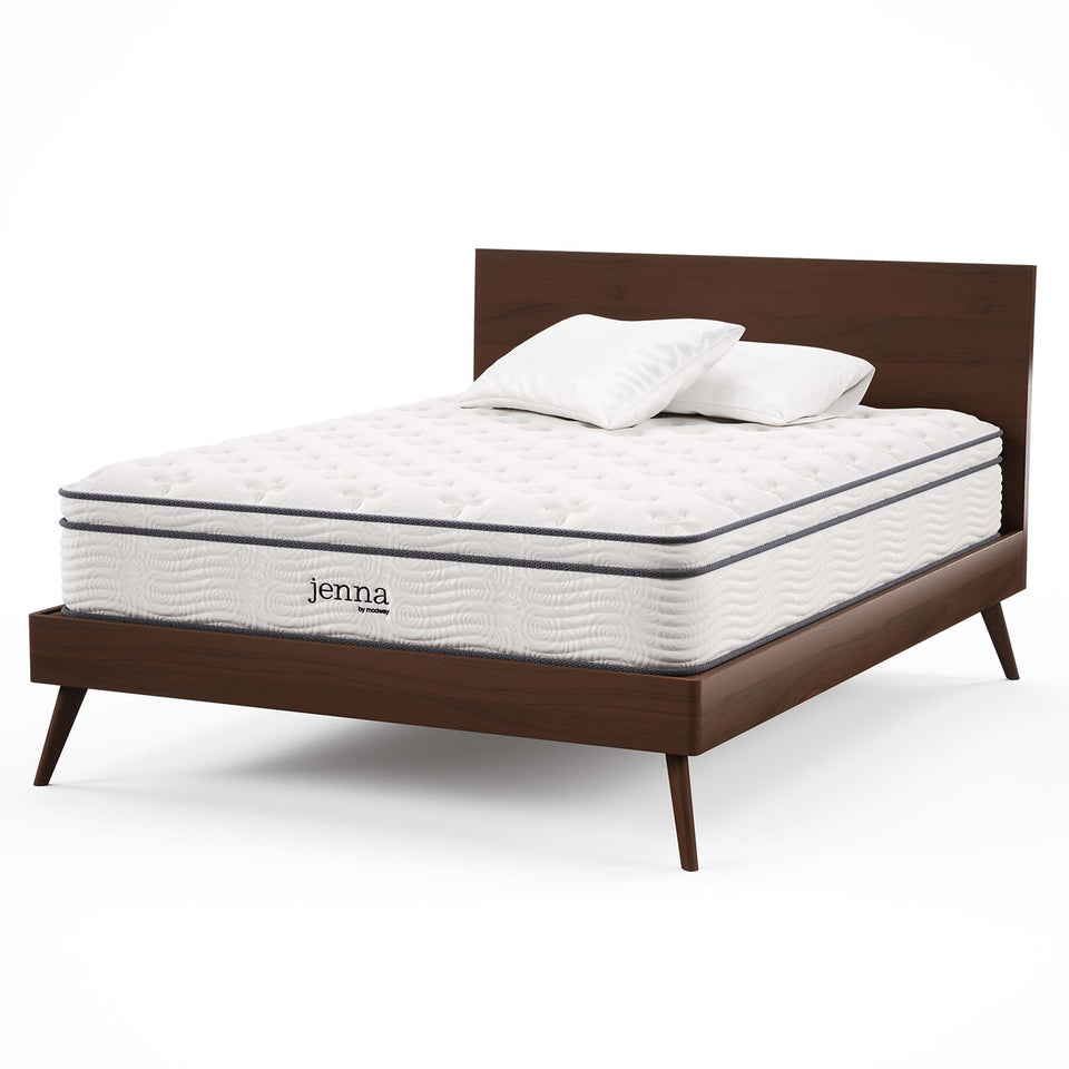 Jenna 12" Innerspring and Foam Queen Mattress by Modway