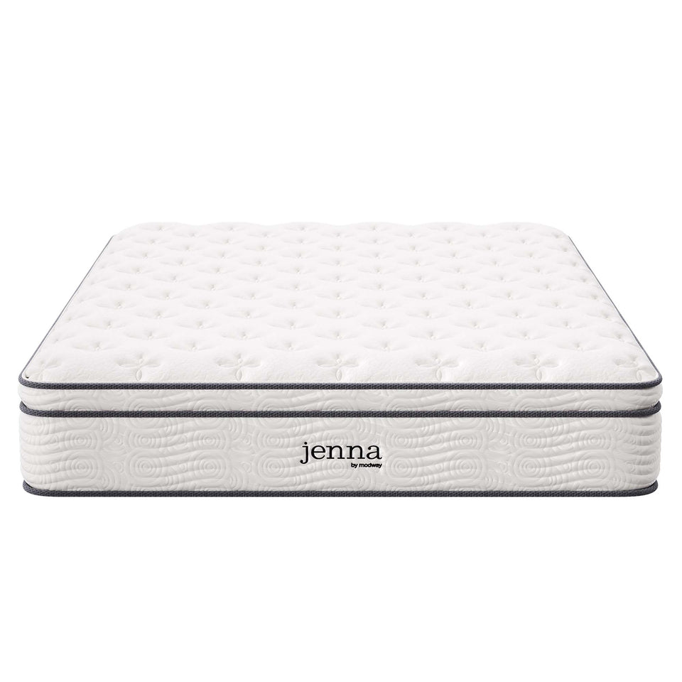 Jenna 12" Innerspring and Foam King Mattress by Modway