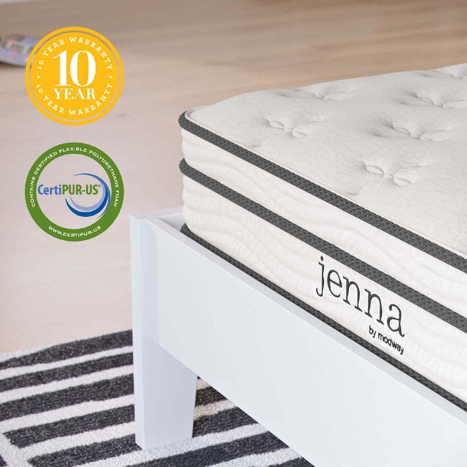 Jenna 6" Innerspring and Foam Narrow Twin Mattress by Modway