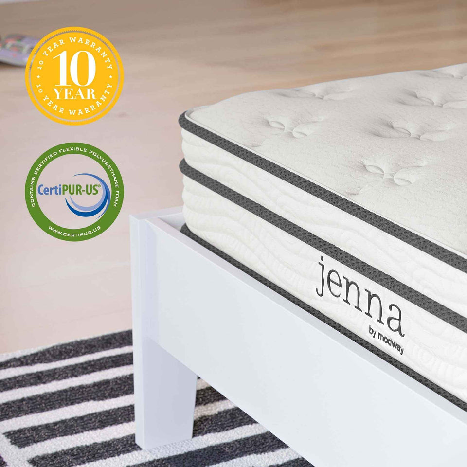 Jenna 6" Innerspring and Foam Twin Mattress by Modway