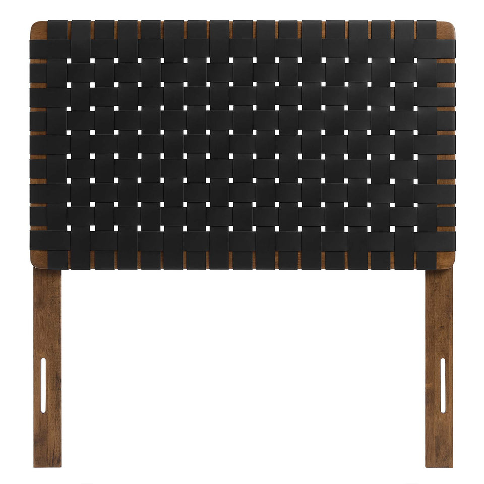 Sparta Weave Vegan Leather Twin Headboard by Modway