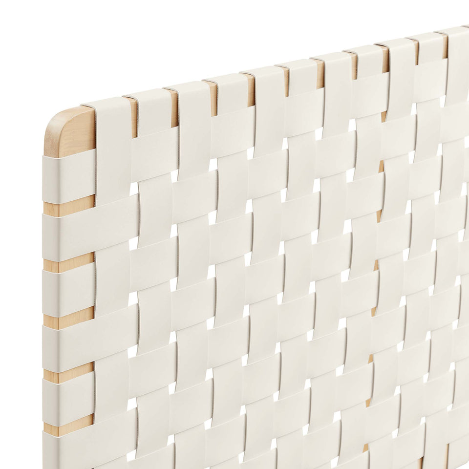 Sparta Weave Vegan Leather Full Headboard by Modway
