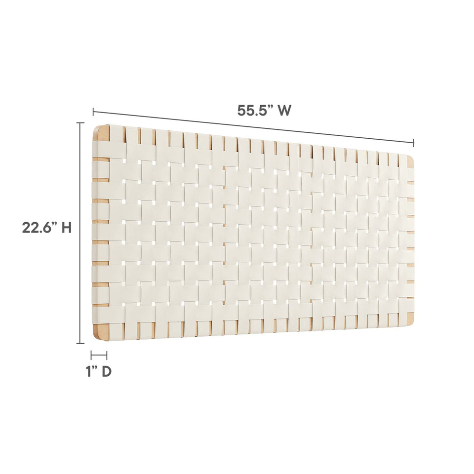 Sparta Weave Vegan Leather Full Headboard by Modway