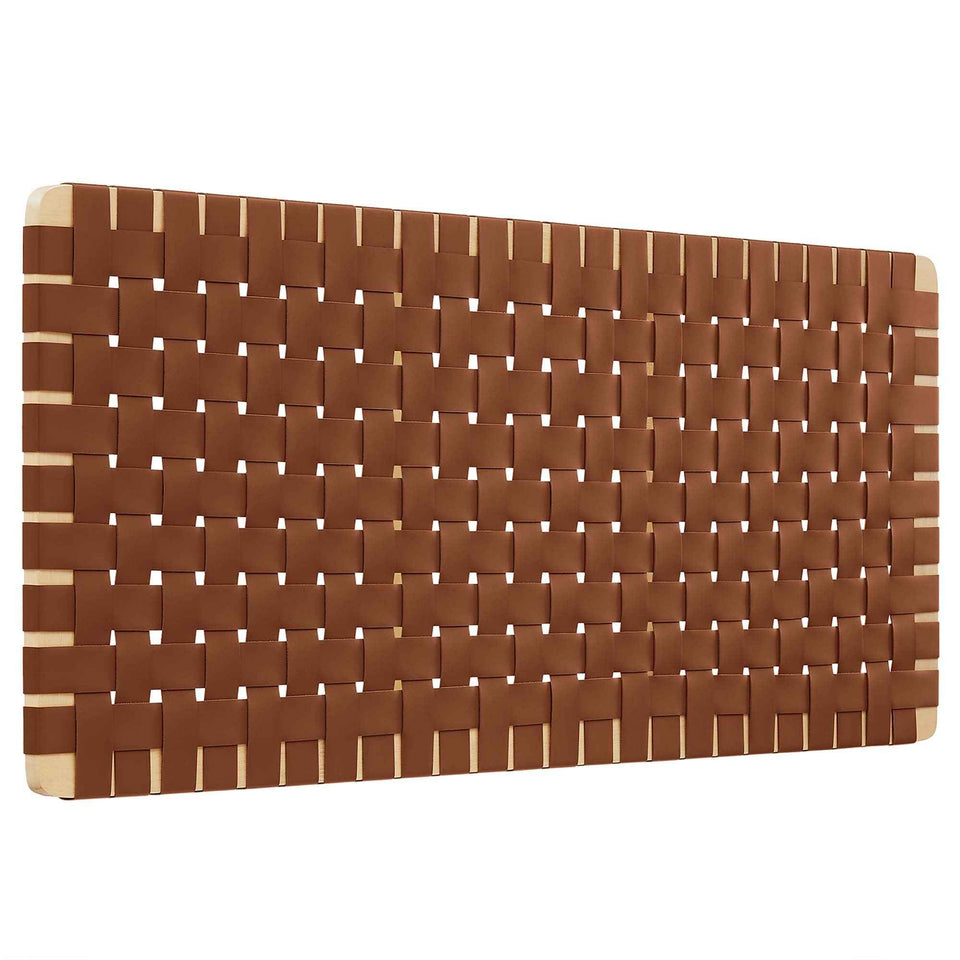 Sparta Weave Vegan Leather Full Headboard by Modway