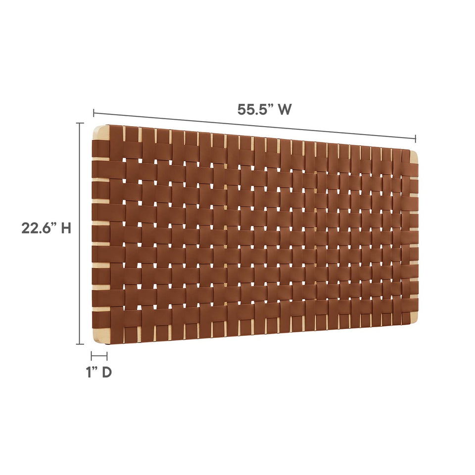 Sparta Weave Vegan Leather Full Headboard by Modway