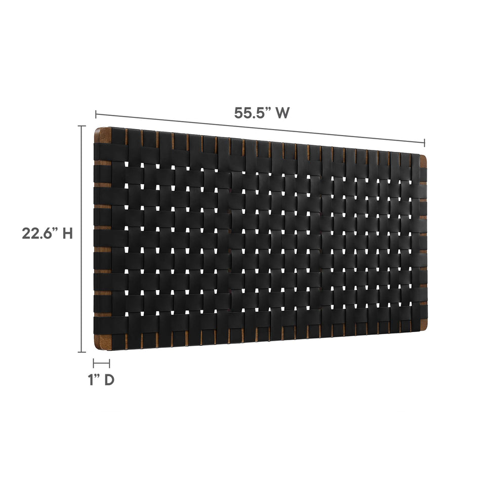 Sparta Weave Vegan Leather Full Headboard by Modway