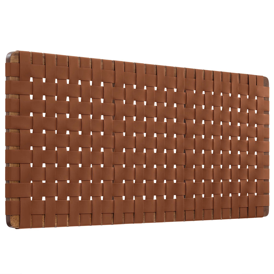 Sparta Weave Vegan Leather Full Headboard by Modway