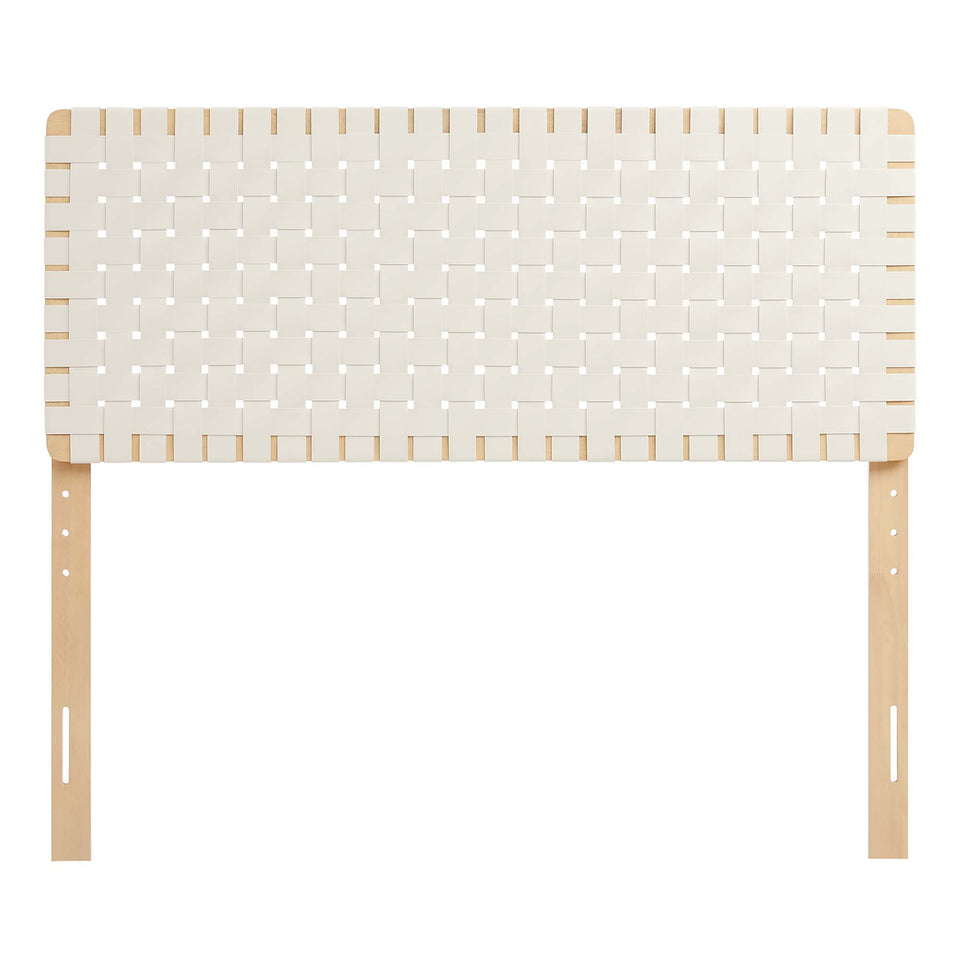 Sparta Weave Vegan Leather Full Headboard by Modway