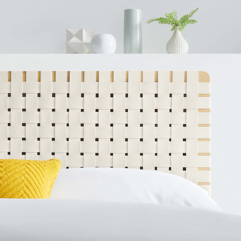 Sparta Weave Vegan Leather Full Headboard by Modway