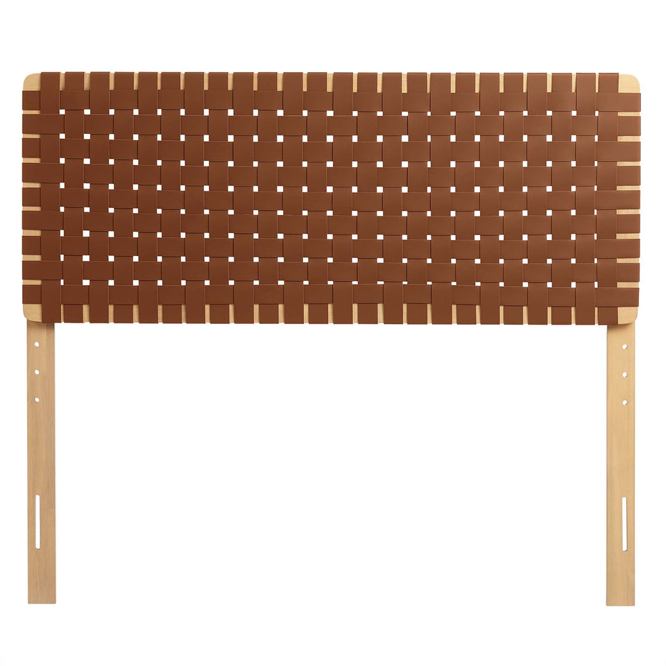 Sparta Weave Vegan Leather Full Headboard by Modway