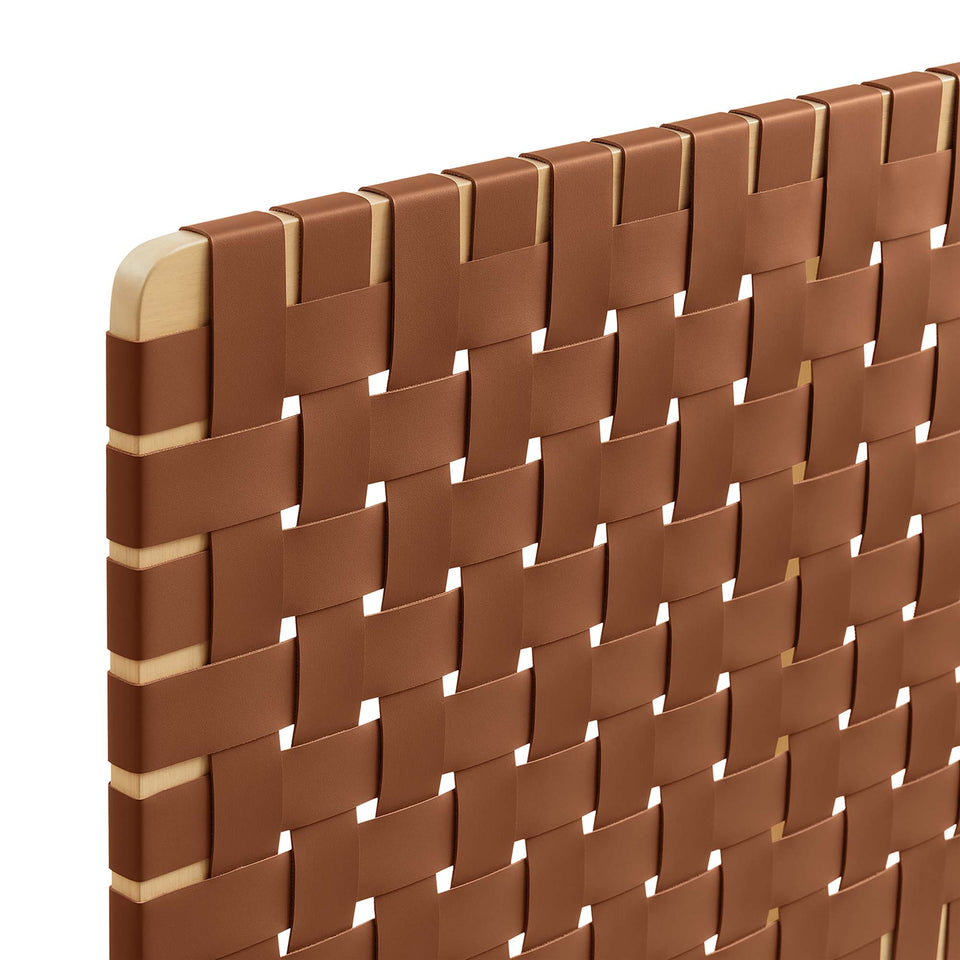 Sparta Weave Vegan Leather Full Headboard by Modway