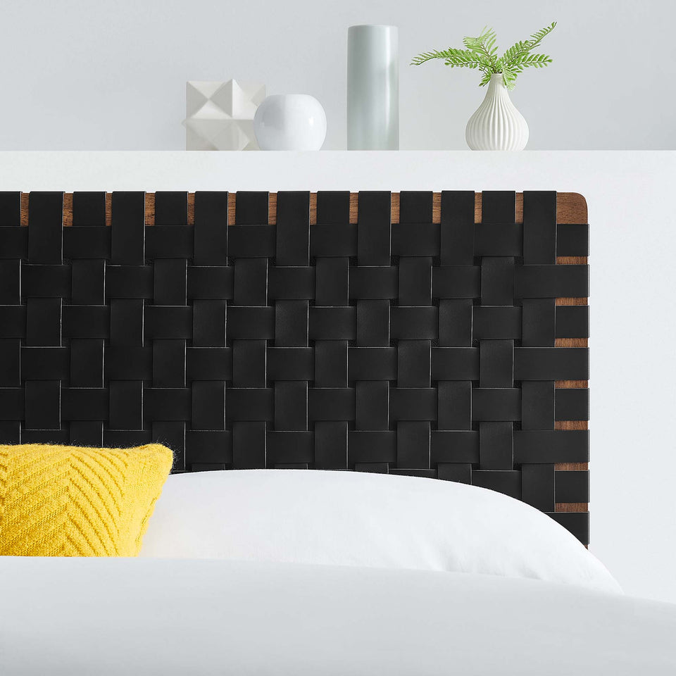 Sparta Weave Vegan Leather Full Headboard by Modway