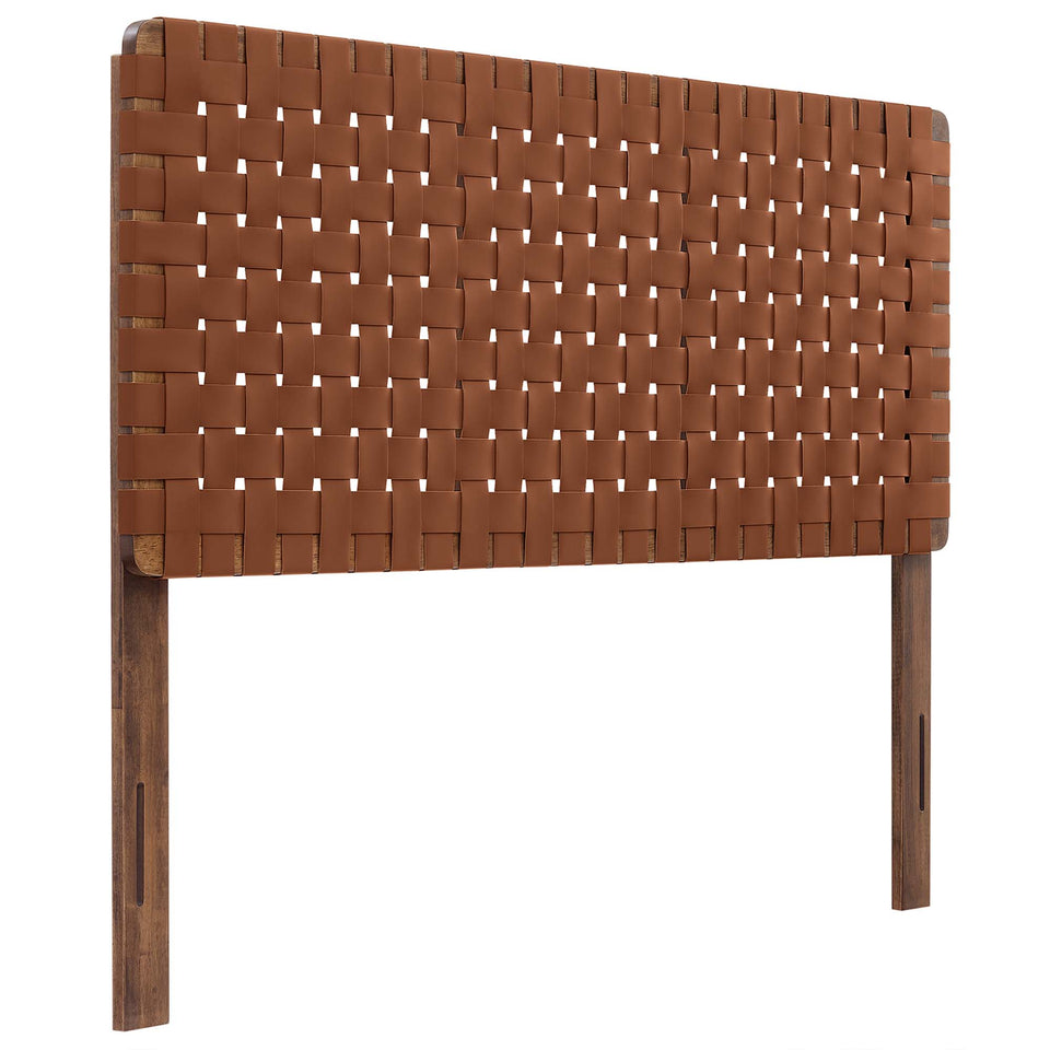 Sparta Weave Vegan Leather Full Headboard by Modway