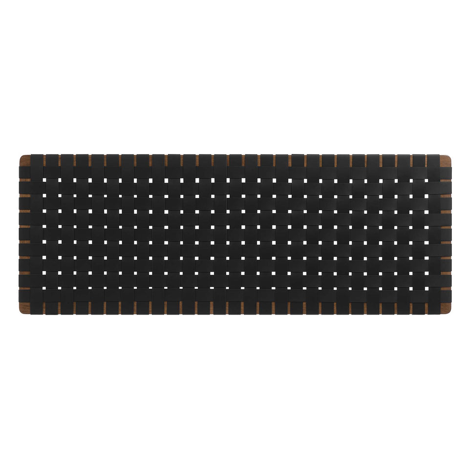 Sparta Weave Wall-Mount Vegan Leather Queen Headboard by Modway