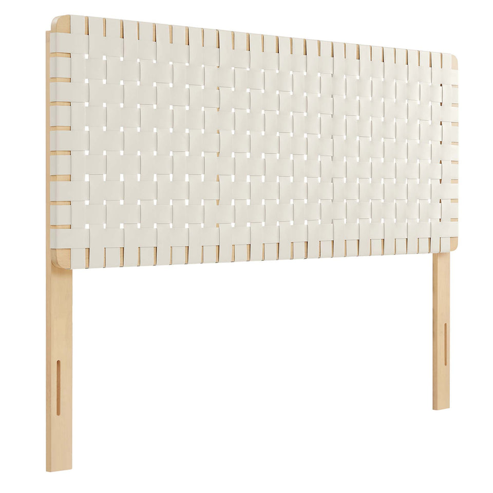 Sparta Weave Vegan Leather Queen Headboard by Modway
