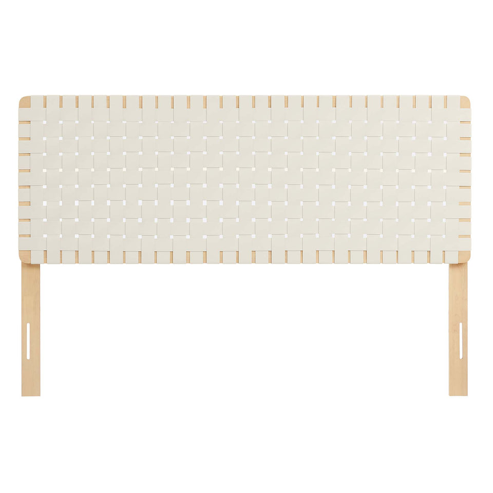 Sparta Weave Vegan Leather Queen Headboard by Modway