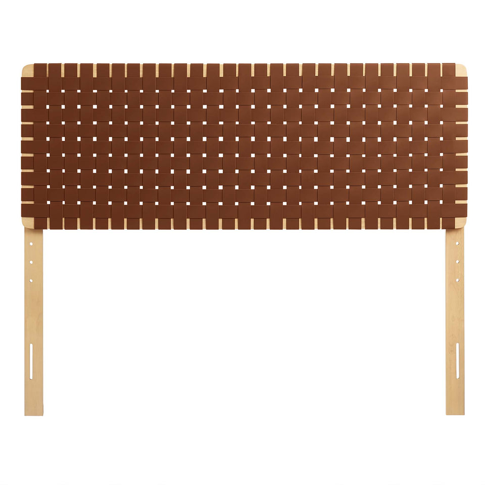Sparta Weave Vegan Leather Queen Headboard by Modway